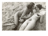 Two Nudes on Beach