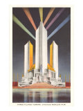 Three Fluted Towers  Chicago World's Fair