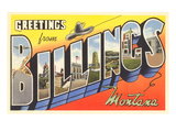 Greetings from Billings  Montana