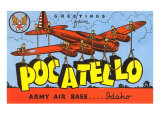 Greetings from Pocatelo  Army Base  Idaho