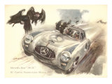 Mercedes Sportscar with Vultures