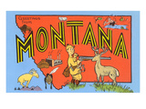 Greetings from Montana  Map