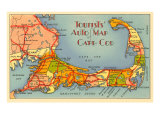Map of Cape Cod  Massachusetts