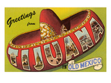 Mexico: Greetings from Tijuana / Large Letters