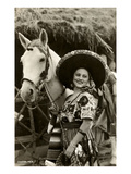 Woman with Horse  Mexican Charra