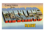Greetings from Rockland  Maine