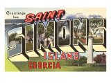 Greetings from St Simon's Island  Georgia
