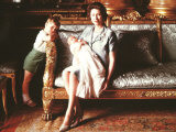 Queen Elizabeth II with Prince Andrew and Prince Edward