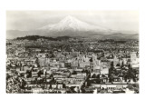 Mt Hood over Portland  Oregon
