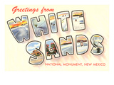 Greetings from White Sands  New Mexico