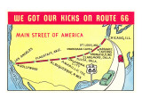 Map of Route 66