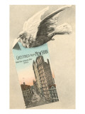 Greetings from New York City  Carrier Pigeon