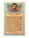 Lincoln with Text of Gettysburg Address