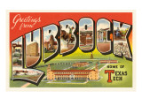 Greetings from Lubbock  Texas