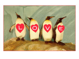 Four Emperor Penguins  LOVE