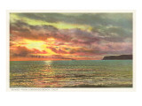 Sunset off Point Poma  San Diego  California