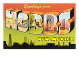 Greetings from Hobbs  New Mexico