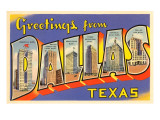Greetings from Dallas  Texas