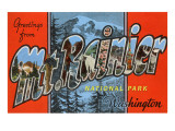 Greetings from Mt Rainier  Washington