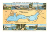 Map of Lake Geneva  Wisconsin