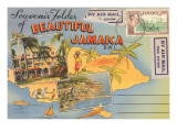 Postcard Folder  Beautiful Jamaica