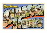 Greetings from Saratoga Springs  New York