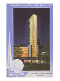 Greetings from New York World's Fair  Tower of Glass