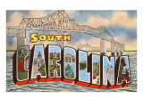 Cooper River Bridge  Greetings from South Carolina
