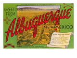 Greetings from Albuquerque  New Mexico