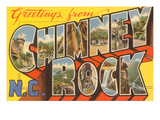 Greetings from Chimney Rock  North Carolina