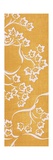 Vertical Floral Print in Gold  No2
