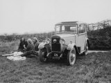 1931 Triumph Scorpion with Ladies Enjoying a Picnic