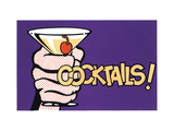Cocktails! Pop Art with Martini in Hand