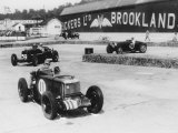 MG  Alfa Romeo  and Bugatti in British Empire Trophy Race at Brooklands  1935