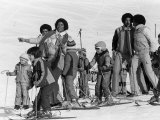 The Jackson 5 Performing in Switzerland on the Slopes  February 1979