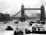 25th Jubilee Year Britannia and Flotilla Under Tower Bridge  Thames River  June 1977