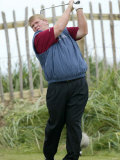 John Daly Practices at the Open 2004 at Royal Troon