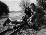 The Avengers Television Program 1965 Diana Rigg and Patrick Macnee