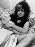 Marc Bolan Pop Singer in Bed 1976