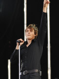 Tom Chaplin of Keane on Stage at the 2007 Isle of Wight Festival