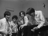 The Kinks Pop Group Relaxing in Their Dressing Room Before a Concert September1964