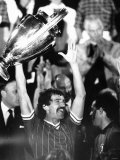 Graeme Souness of Liverpool Holds European Cup 1984  After Beating Roma 4-2 After Penalties