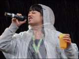 T in the Park' 6th July 2007 Lily Allen Performs in the Pouring Rain