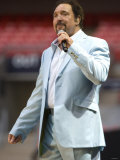 Tom Jones Performing at the Princess Diana Memorial Concert at Wembley Stadium