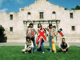 The Rolling Stones June 1975   Mick Jagger in Alamo  Texas Usa