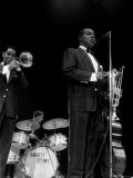 Louis Armstrong Jazz Musician - May 1956 During His First Concert in Great Britain