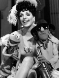 Liza Minnelli with Her Muppet Favorites Kermit the Frog and Zoot  During Rehearsals on Tuesday