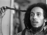 Jamaican Reggae Singer and Song Writer Bob Marley Duing an Interview For the Dail Mirror