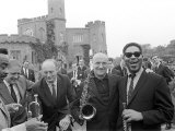 Jazz Man Dizzy Gillespie at Fort Belvedere Near Ascot Buck Clayton and Bud Freeman