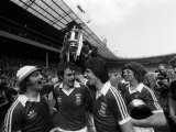 Ipswich Team Celebrate with the Trophy After Beating Arsenal in FA Cup Final